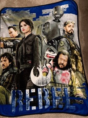 Star Wars Rebel Blue Fleece Throw Blanket